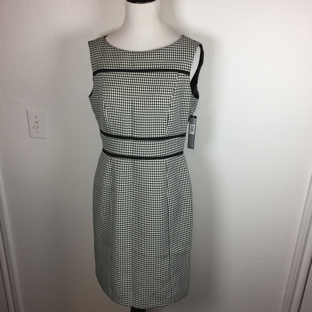 NWT Tahari Houndstooth Dress